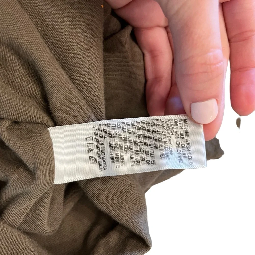 James Perse Classic Skinny Dress - Army Green - Size 2 (S/M) - Picture 9 of 15